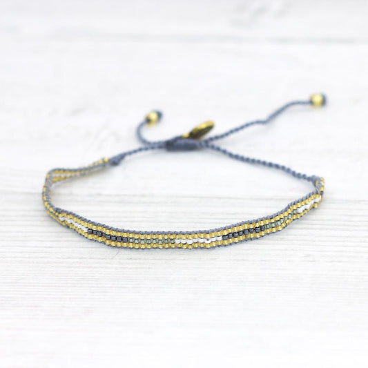 Pulseras de playa con cuentas