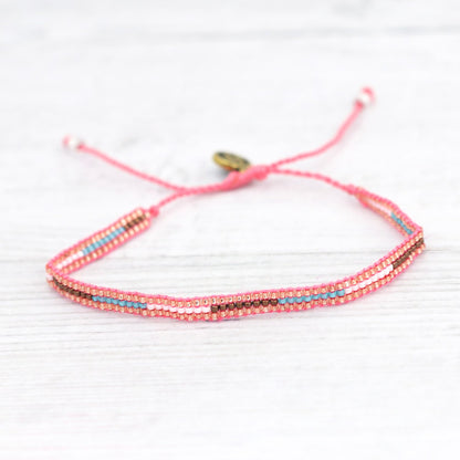 Pulseras de playa con cuentas