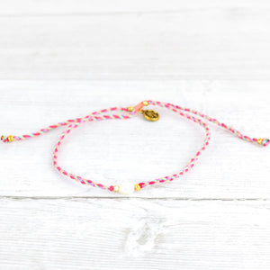 Plaited anklet with Pearl