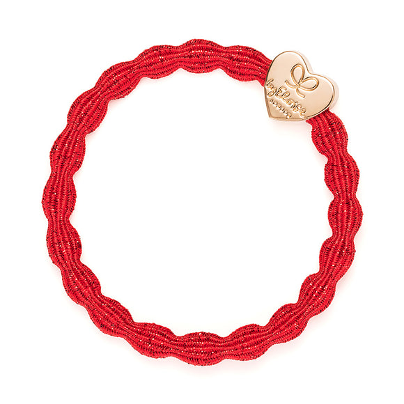 Hair Tie/Bracelet - Metallic Red