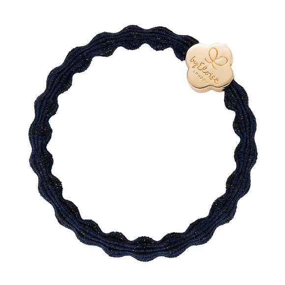 Hair Tie/Bracelet - Metallic Navy