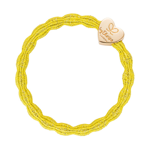Hair Tie/Bracelet - Metallic Yellow