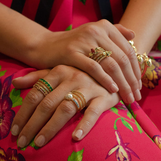 Stripey Bee Ring