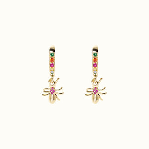 Rainbow Ant Earrings