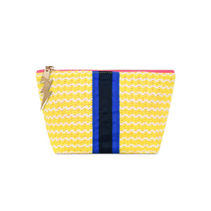 Small Yellow/Blue Wiggle Weave Bag