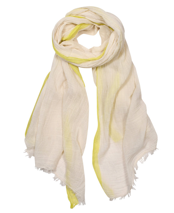 Cream and Lime scarf