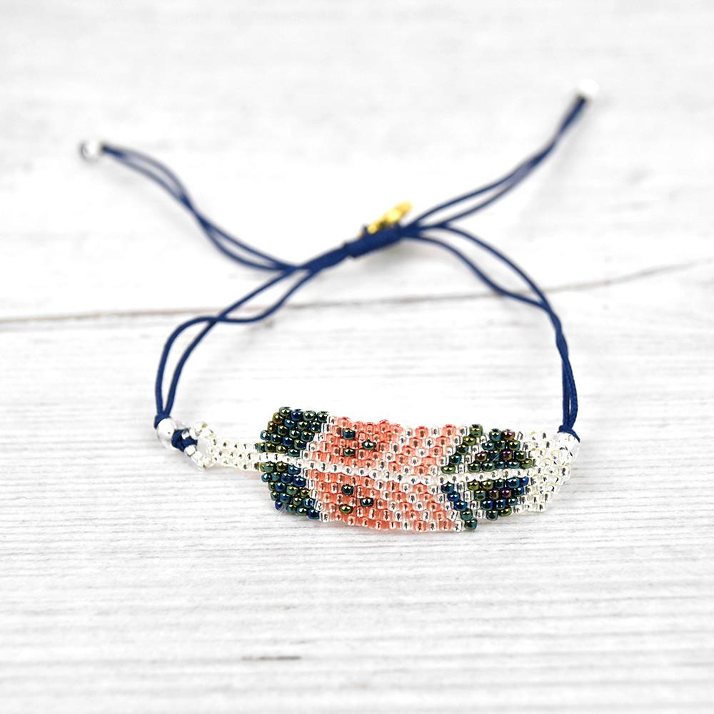 Pulseras de playa con cuentas