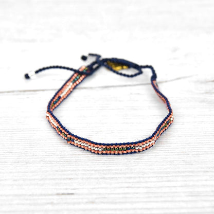 Pulseras de playa con cuentas