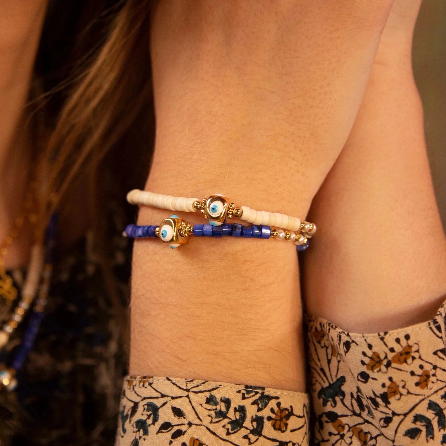 Pulsera de ojo azul