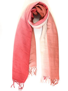 Pink Red Ombre Scarf