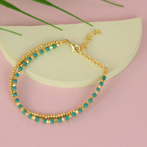 Bracelet double turquoise