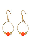 Orange Birdie Earrings