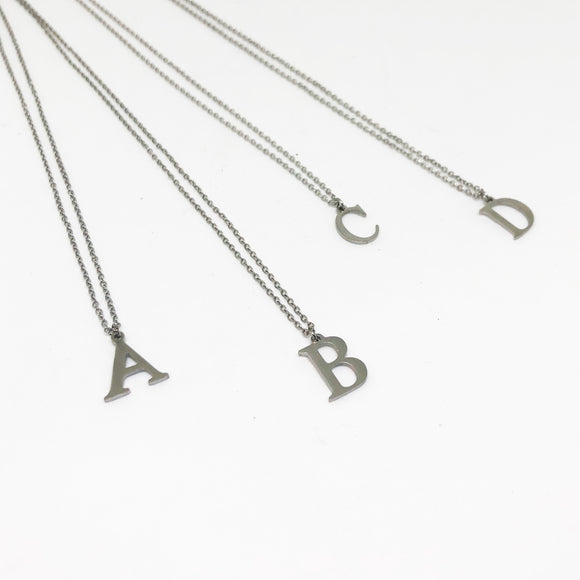 Initial Necklaces - Silver