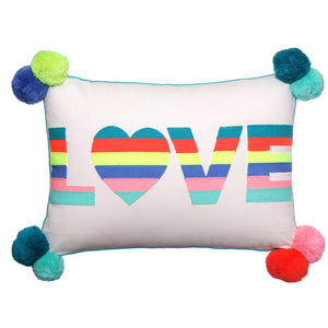 Striped LOVE Cushion