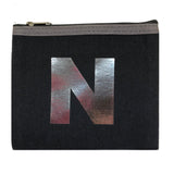 Alphabet Purse - Grey and Silver