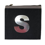 Alphabet Purse - Grey and Silver