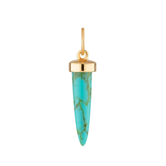 Turquoise Spike Charm