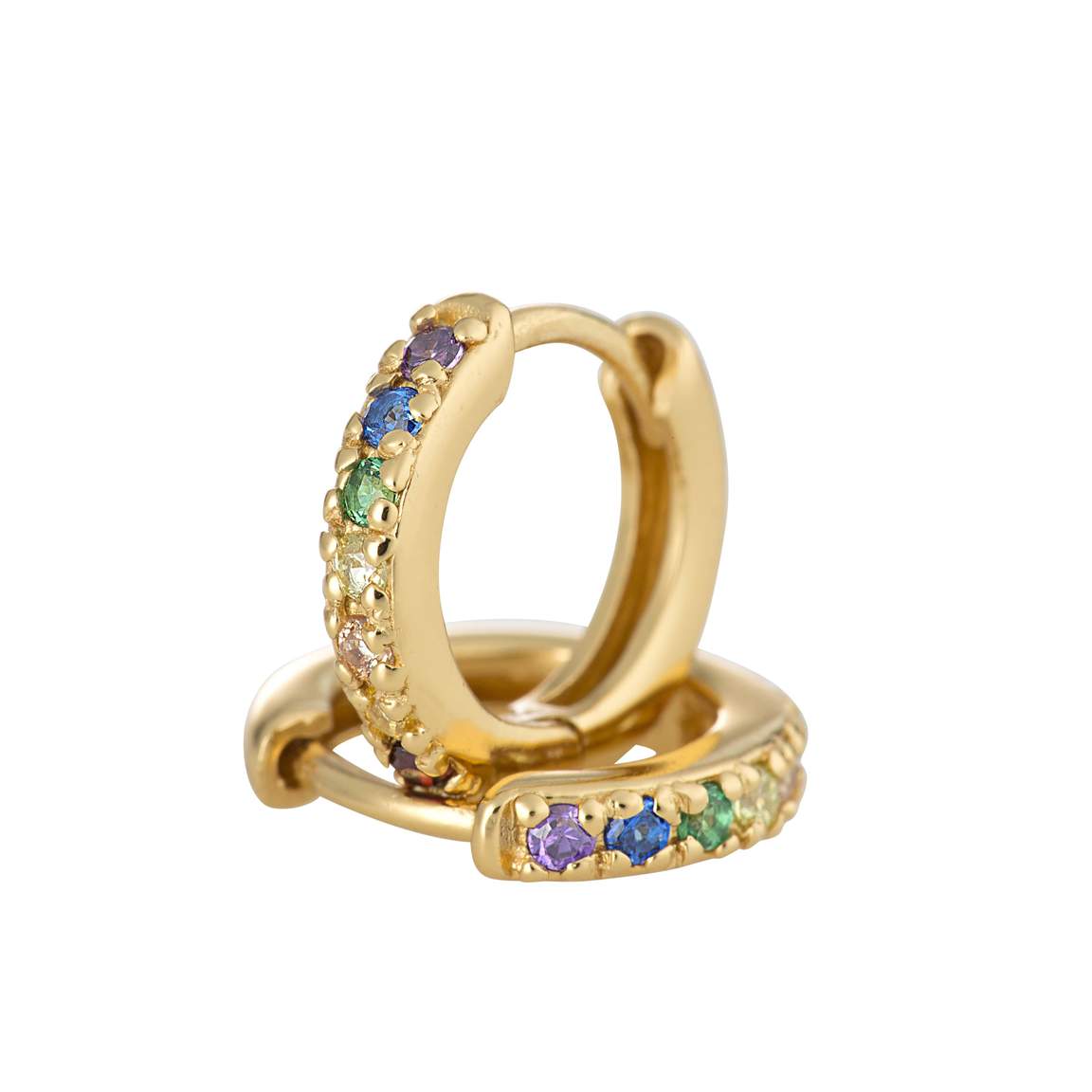 Gold rainbow huggies