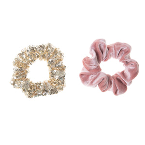 Kids scrunchies -Shimmer and velvet