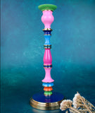 Striped Enamel Candlesticks