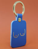 Boob Key Ring - Blue