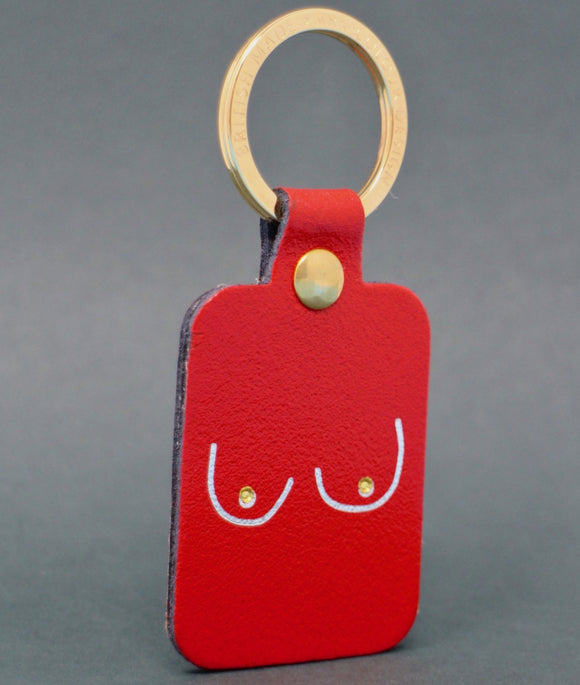 Boob Key Ring - Red