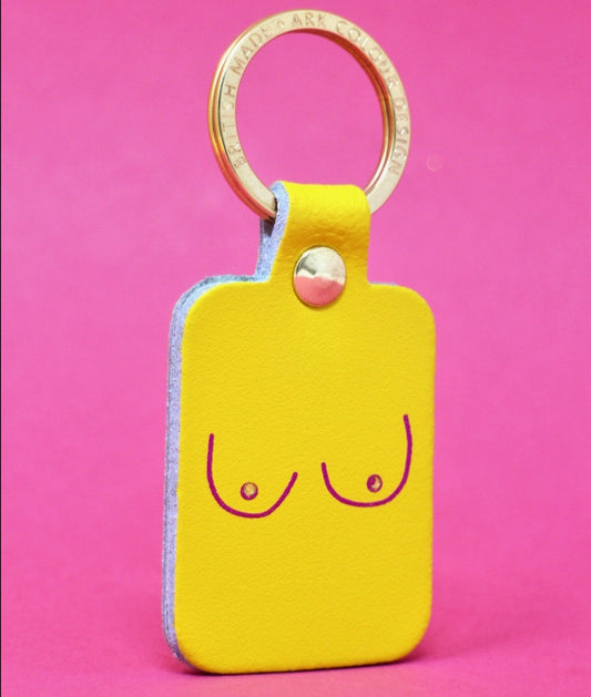 Boob Key Ring - Yellow