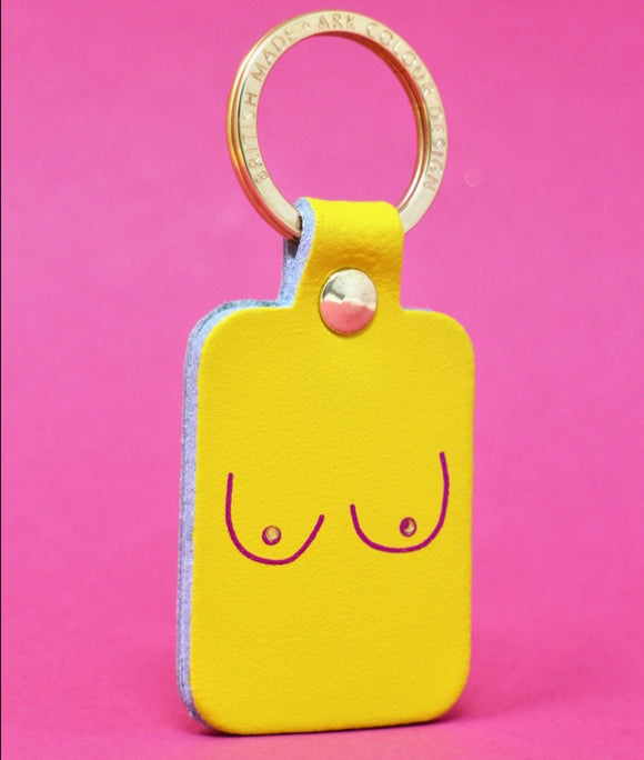Boob Key Ring - Yellow