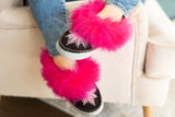 Super Fluffy Slippers - Bright Pink