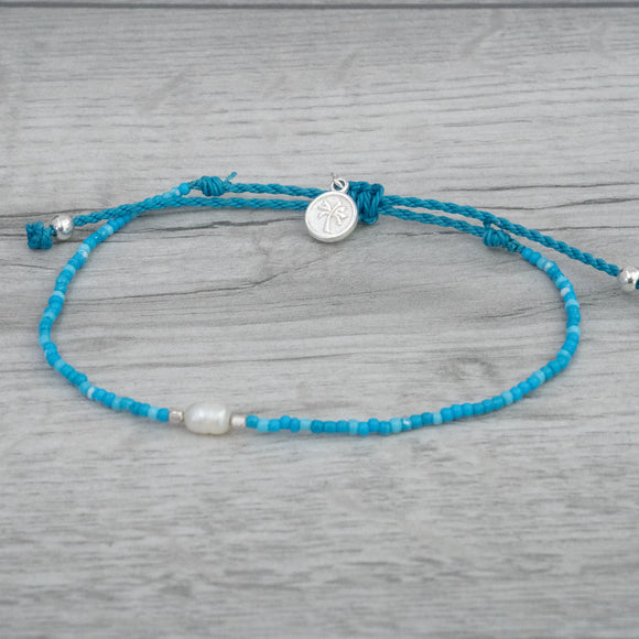 Turquoise Beaded anklet