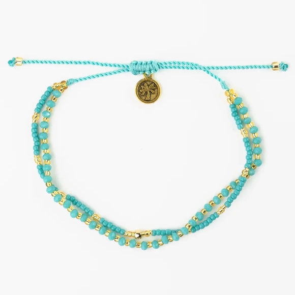 Seed Beaded bracelet - Turquoise