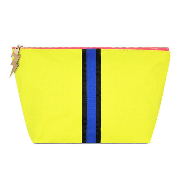 LARGE LUCKY STRIPE BAG. - YELLOW