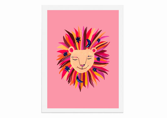 Magic Party Lion - A3 Print