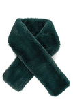 Short faux fur scarf - Forest Green