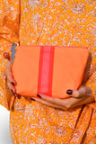 Small Orange Makeup Bag