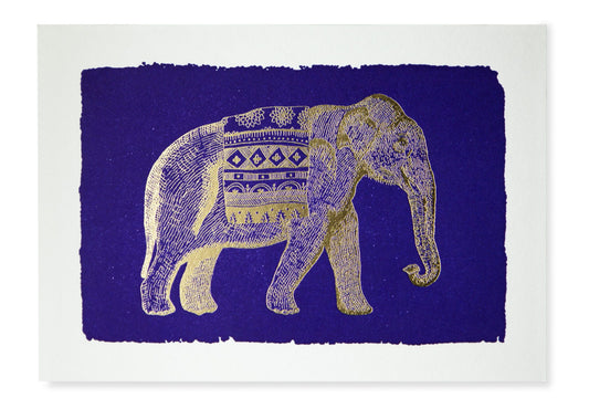 Card - Blue Elephant