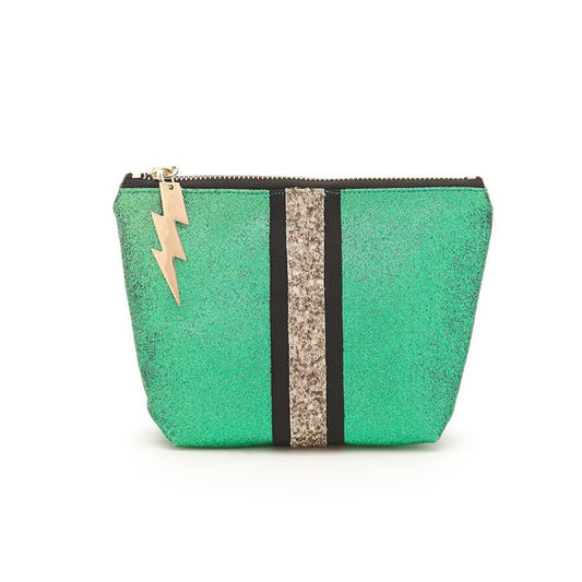 Small Winter Green Glitter Bag