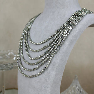 Silver Multi stranded necklace