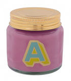 Mini Alphabet Candles in a jar