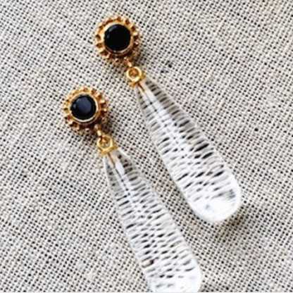 Clear Drop Earrings