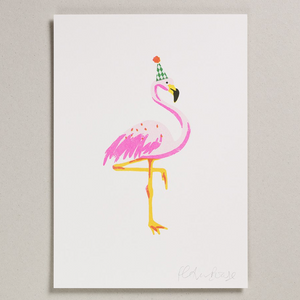 A4 Flamingo Print