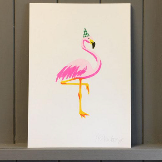 A4 Flamingo Print