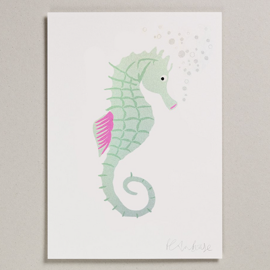 A4 Sea Horse Print