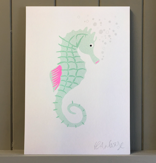 A4 Sea Horse Print