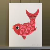 A3 Koi Fish Print
