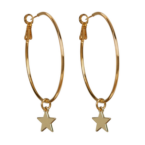 Boucles d'oreilles créoles Star Hoola - 2 x tailles