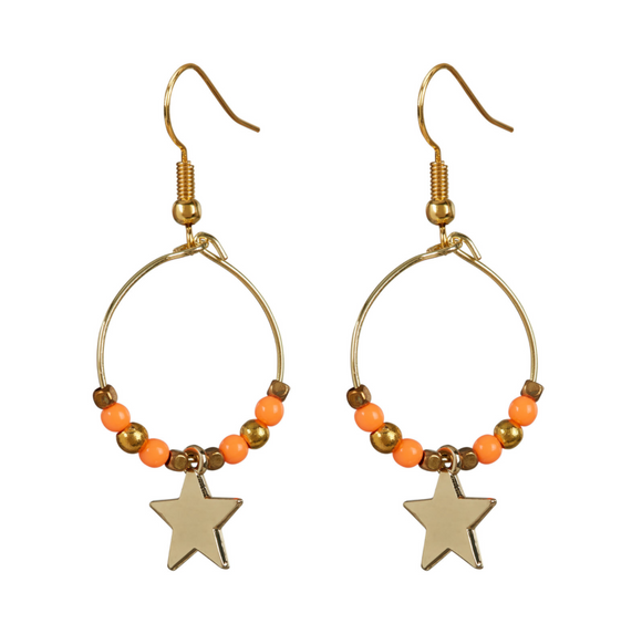 Starlight Express Earrings - Orange