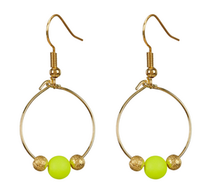 Boucles d'oreilles Birdie jaune