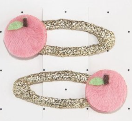 Kids hair clips - Peaches