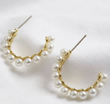 Pearl Hoop Earrings